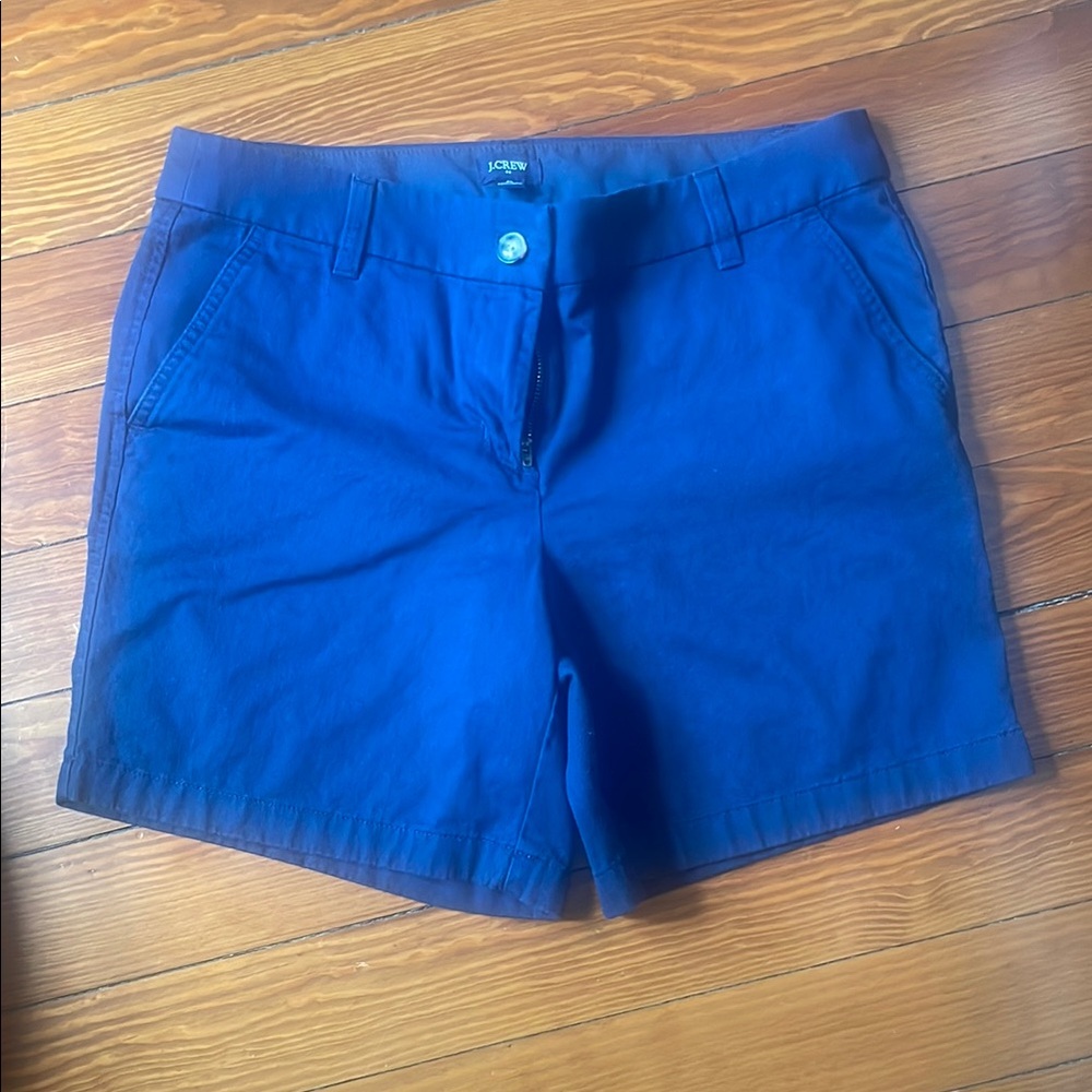 J. Crew Women's Size 8 Navy Blue Chino Shorts